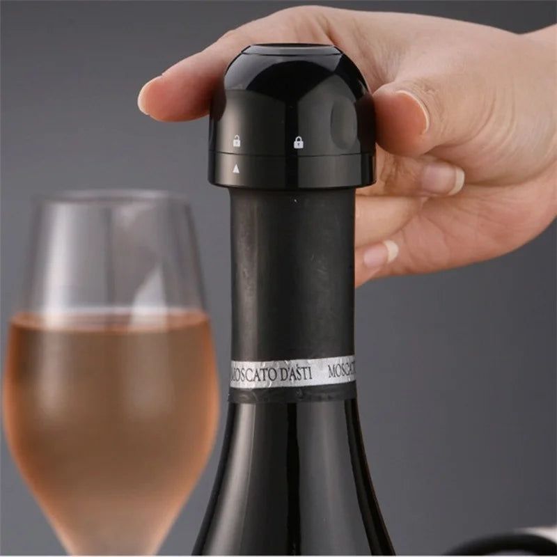 1PC Silicone Red Wine Stopper Leak-Proof Sealing Wine Bottle Cap Vacuum Retain Freshness Champagne Stopper Home Bar Accessories