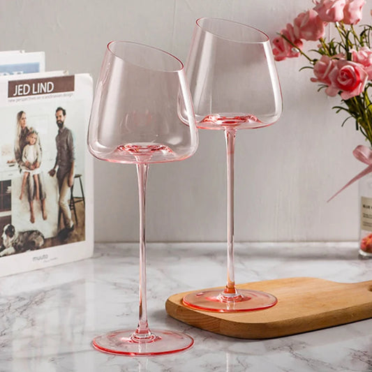 Flamingo Crystal Wine Goblets
