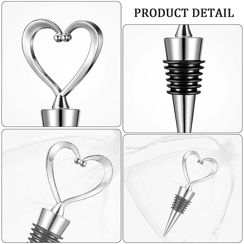 Love Heart Wine Stoppers