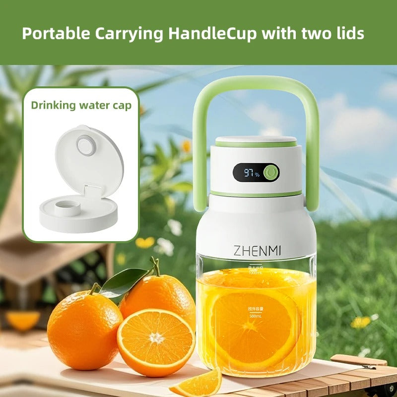 Portable Juicer – USB-C Rechargeable, 33oz Easy-Clean Blender