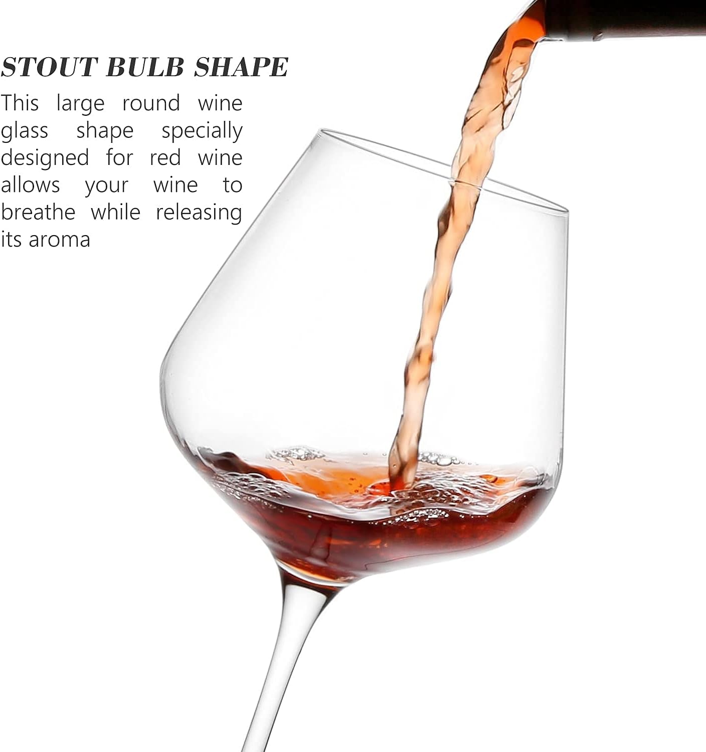 Red Wine Glasses,23 Oz Large Wine Glasses,Non-Lead Big Crystal Burgundy Wine Glasses,Premium Wine Glass in Gift Box for Any Occasions-Set of 4