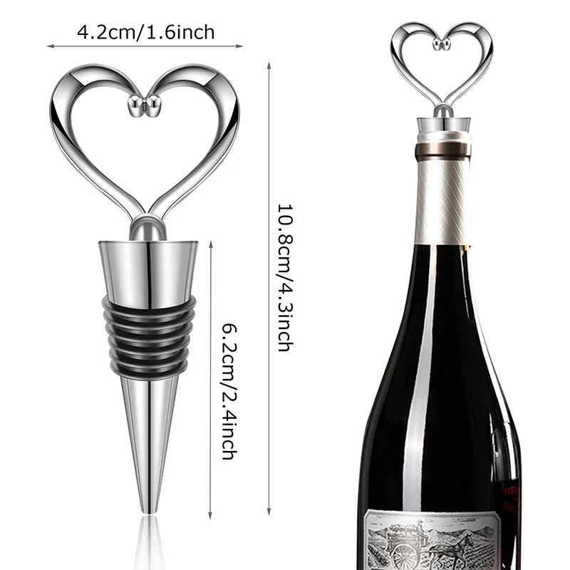 Love Heart Wine Stoppers