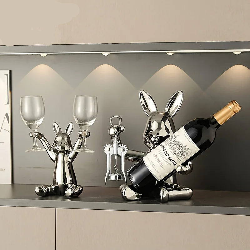 Rabbit Wine Holder