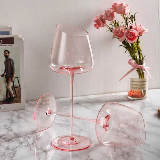 Flamingo Crystal Wine Goblets