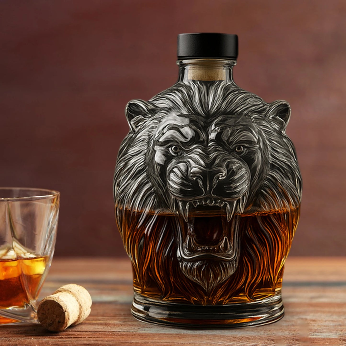 Animal Whiskey Decanter Set