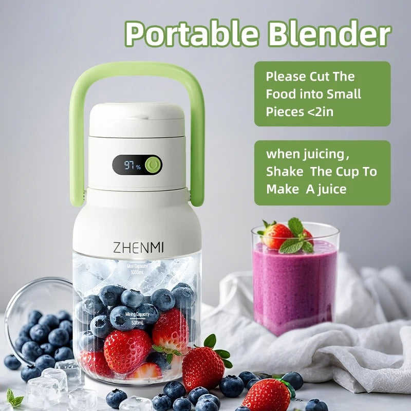 Portable Juicer – USB-C Rechargeable, 33oz Easy-Clean Blender